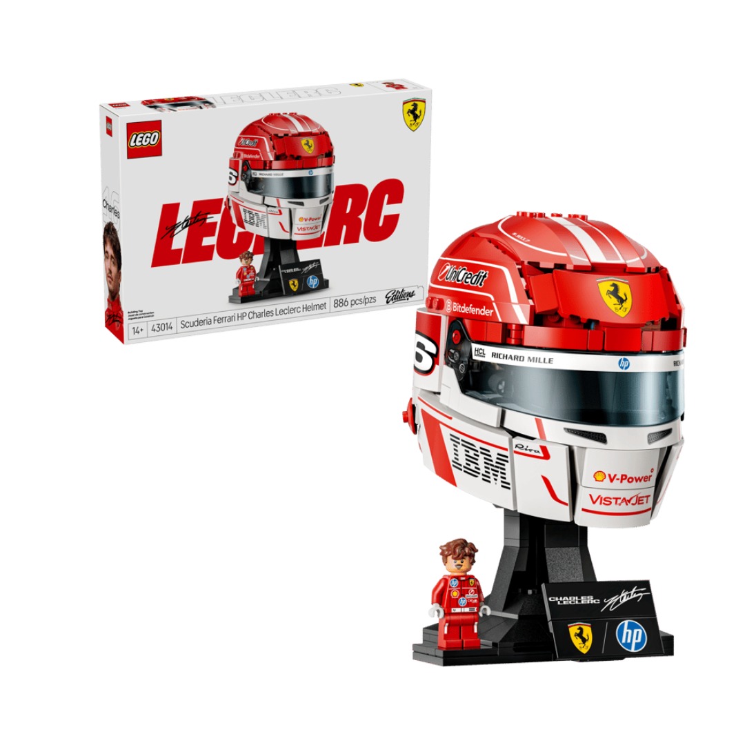 Mô Hình Lắp Ráp Mũ Bảo Hiểm Ferrari HP Charles Leclerc LEGO #43014