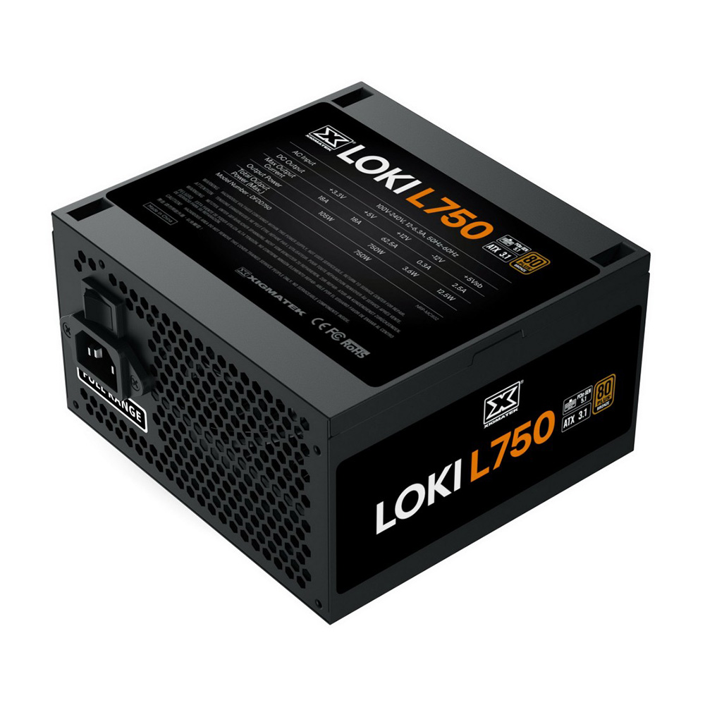 Nguồn Xigmatek Loki L750 750W | PCIe 5.1, 80 Plus Bronze