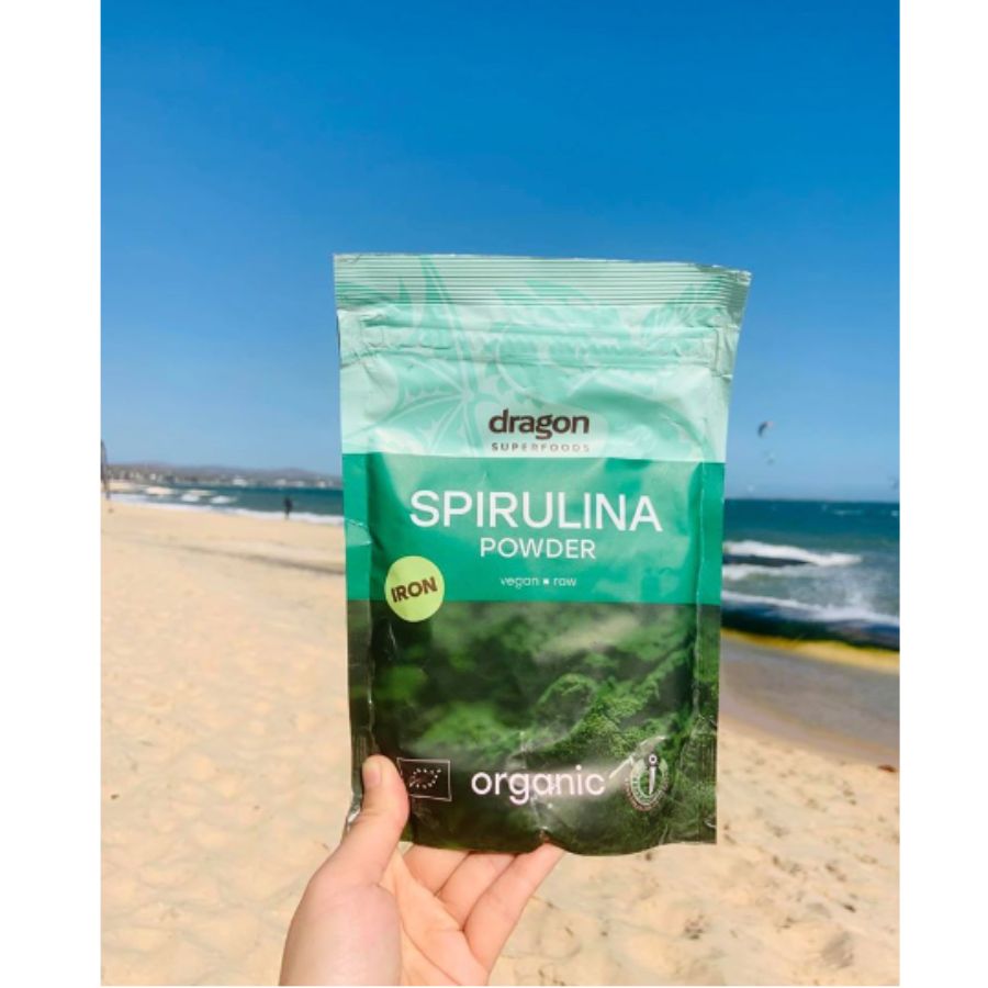 Bột tảo xoắn Spirulina hữu cơ 200g Dragon superfood