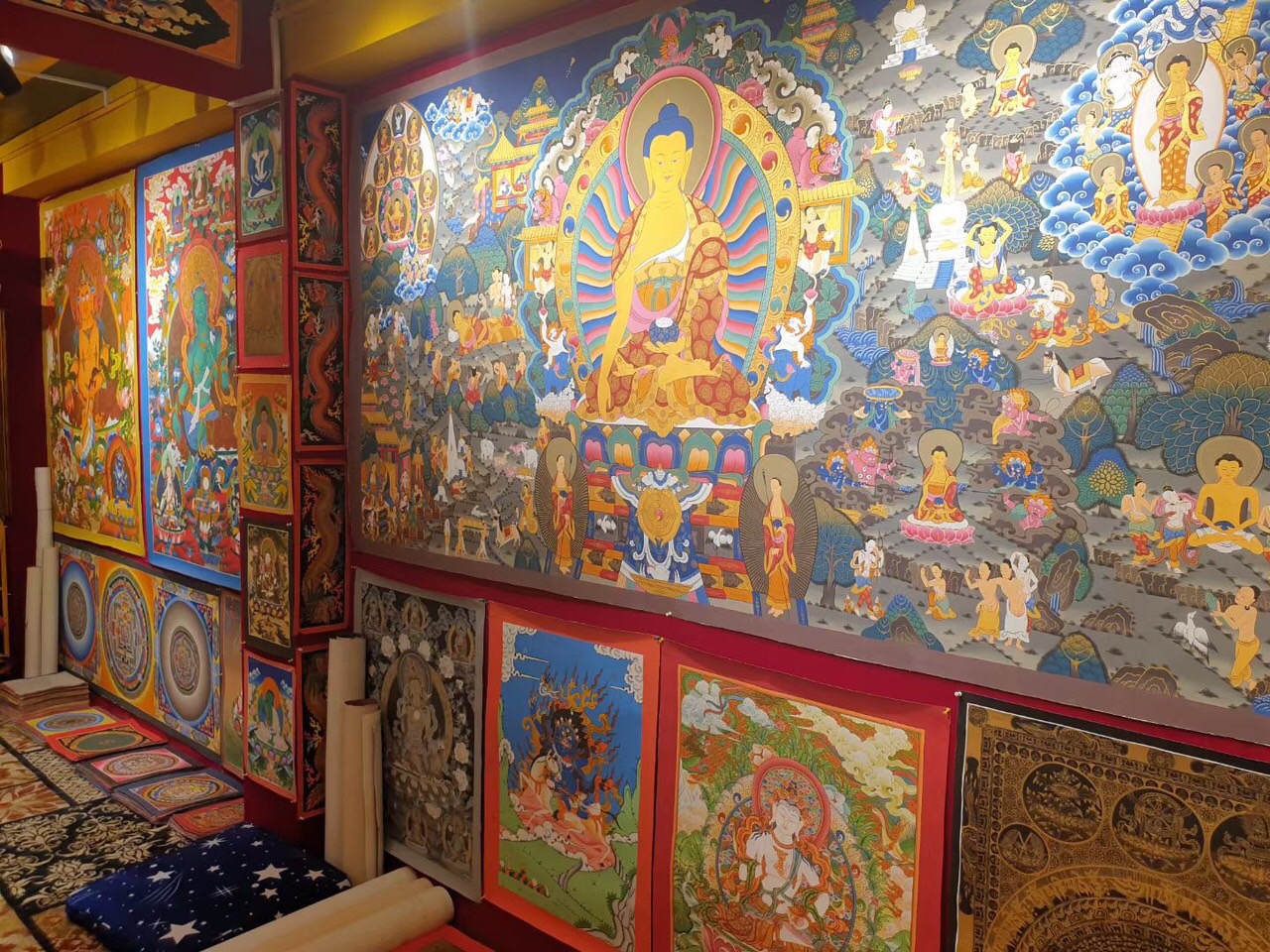 TRANH THANGKA VẼ TAY NEPAL