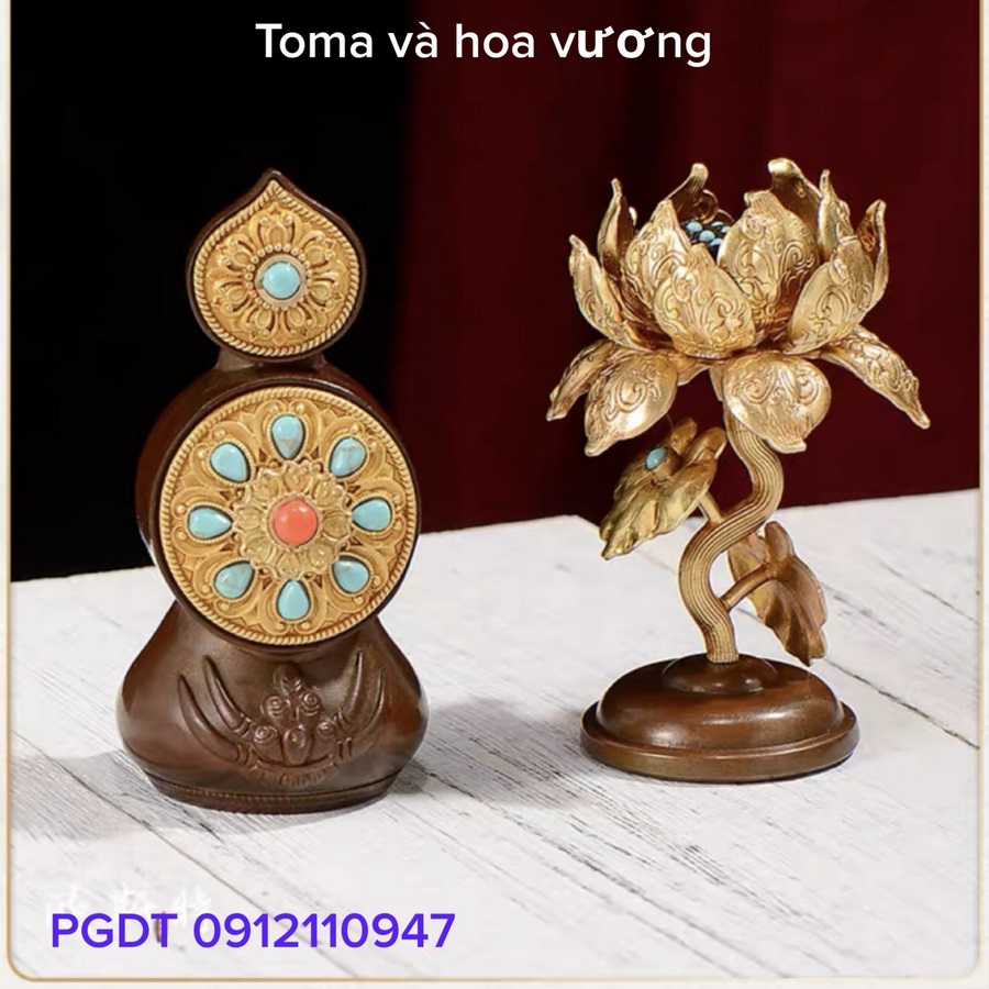 TOMA VÀ HOA VƯƠNG (bằng đồng cỡ bé) - Bộ TOMA Hoa cơ bản