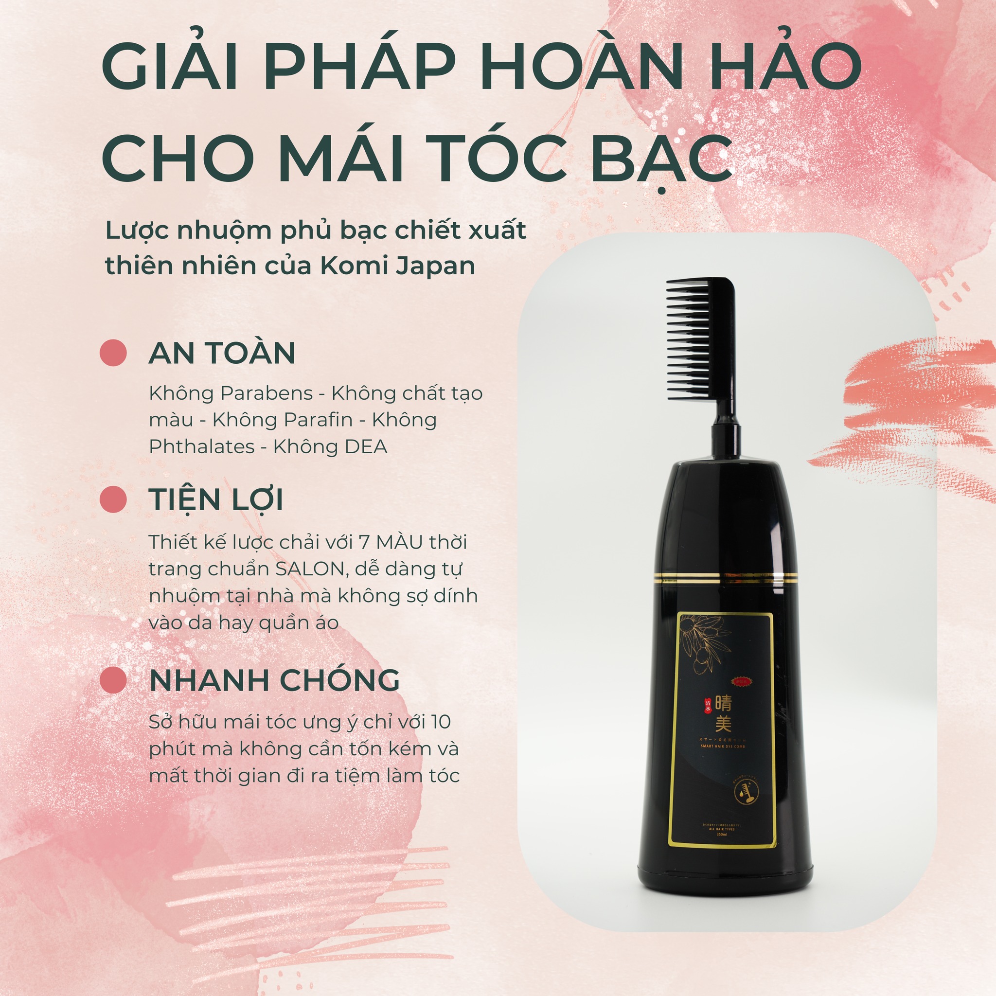 Lược nhuộm tóc tại nhà: Cùng khám phá công nghệ Lược Nhuộm Tóc tại nhà để tạo nên những kiểu tóc độc đáo, tươi mới và ấn tượng hơn cả.