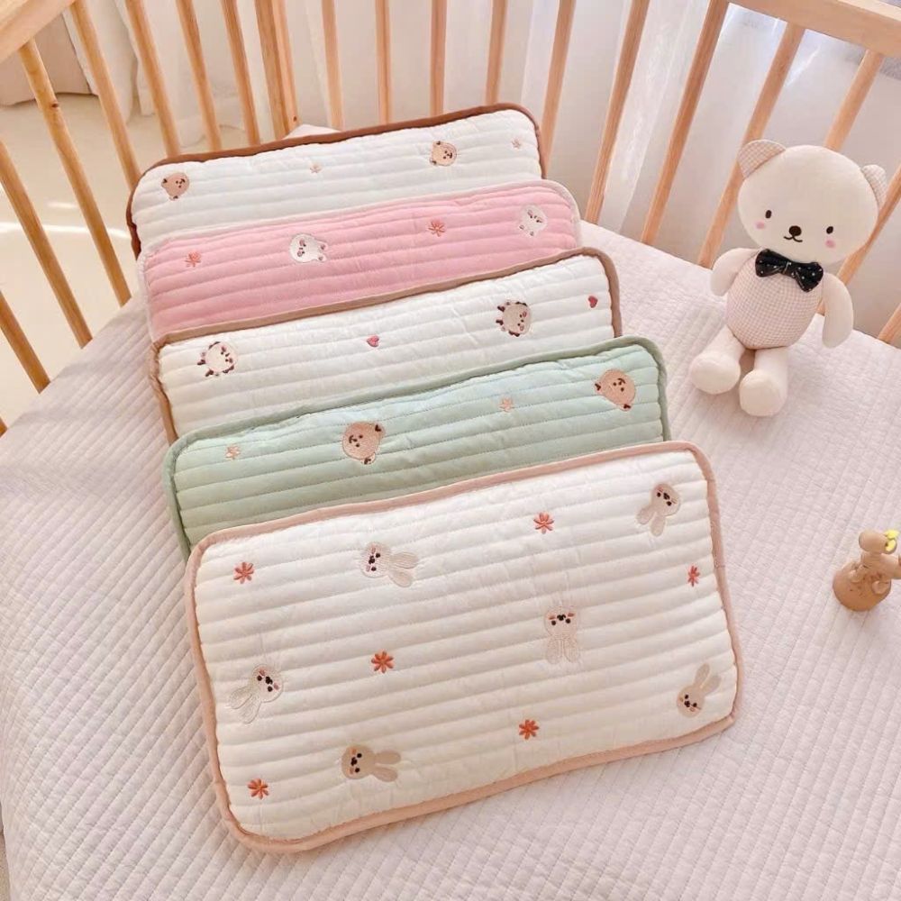 Gối hàn trần bông Monona viền màu cho bé