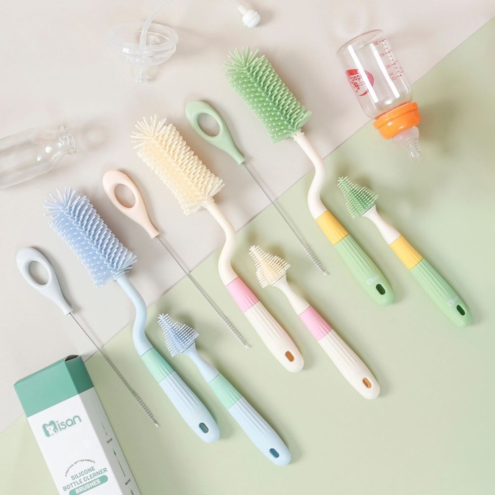 Bộ cọ rửa bình silicon Misan 3 chi tiết