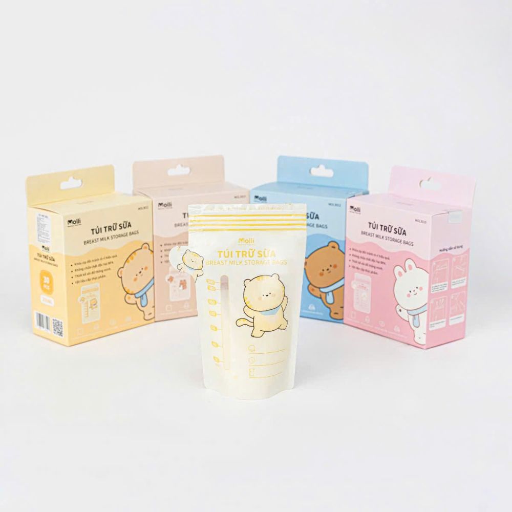 Túi trữ sữa mẹ Molli hộp 30 túi