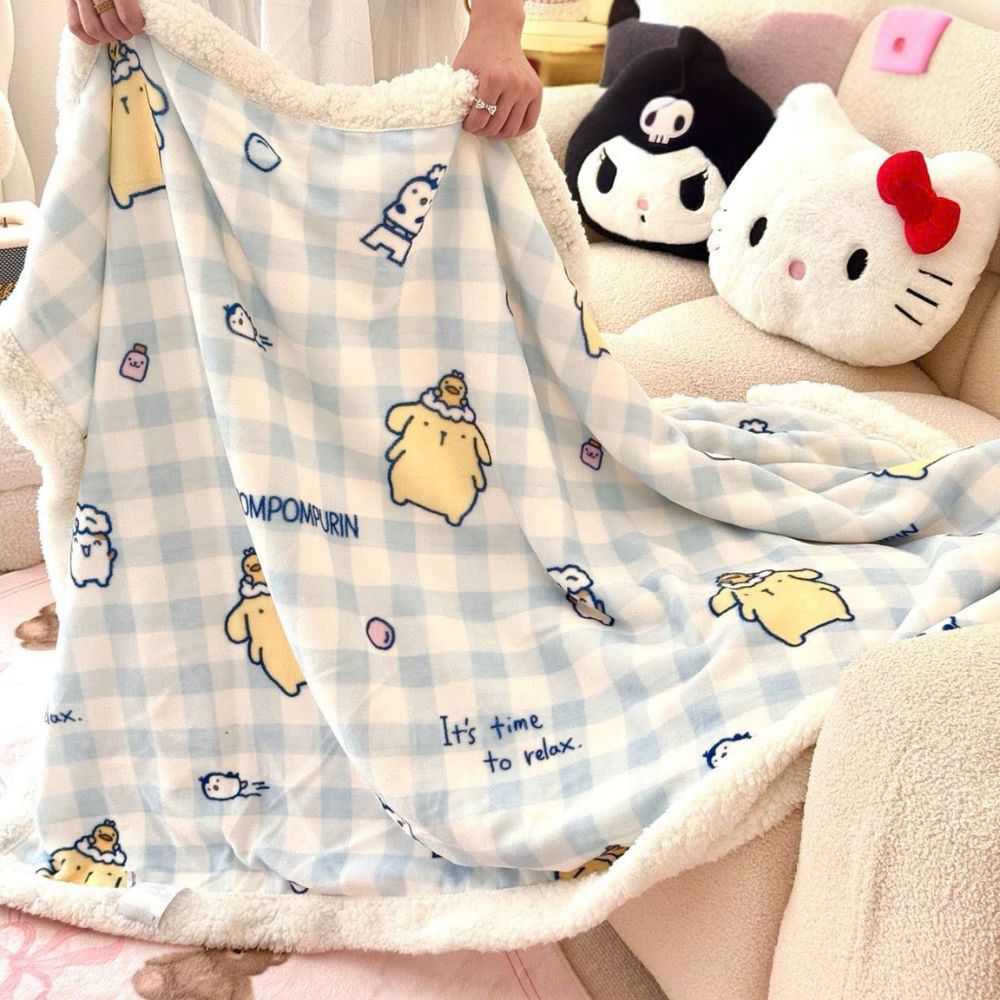 Chăn lông cừu hoạt hình cho bé