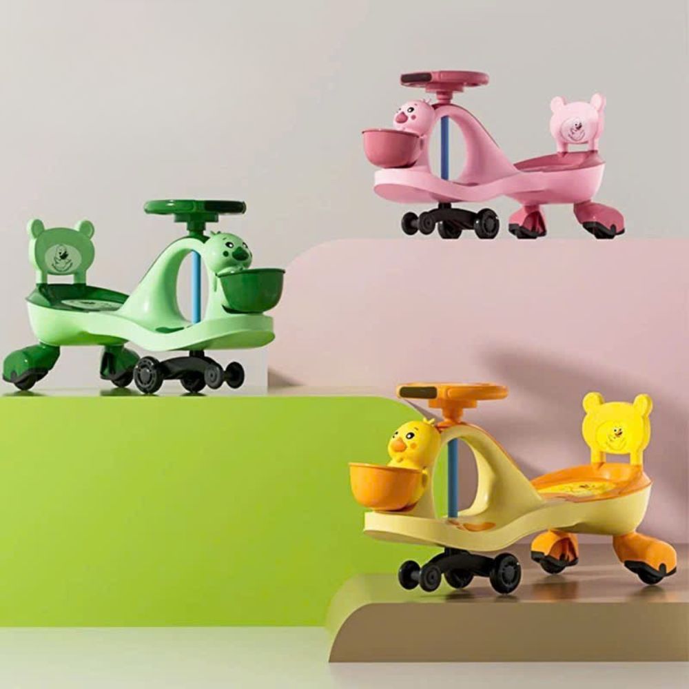 Xe lắc hình Vịt có đèn nhạc cho bé