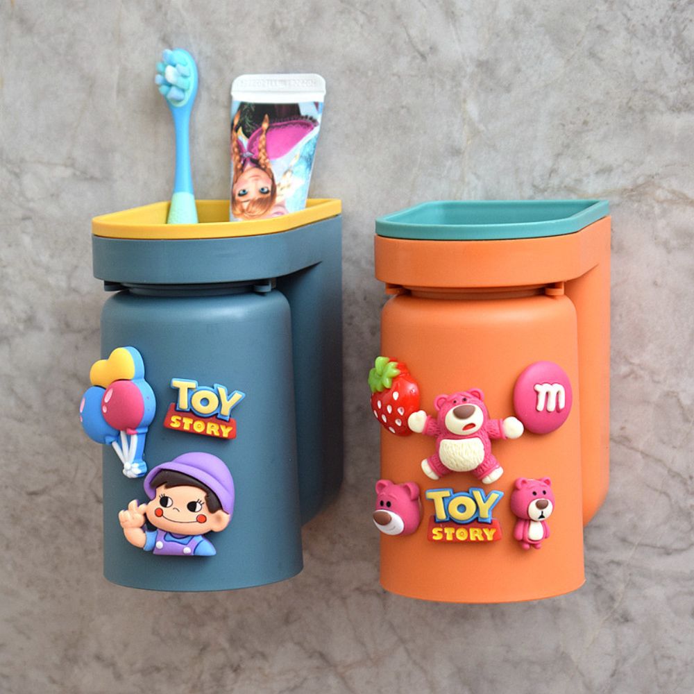 Giá kèm cốc treo bàn chải đánh răng cho bé