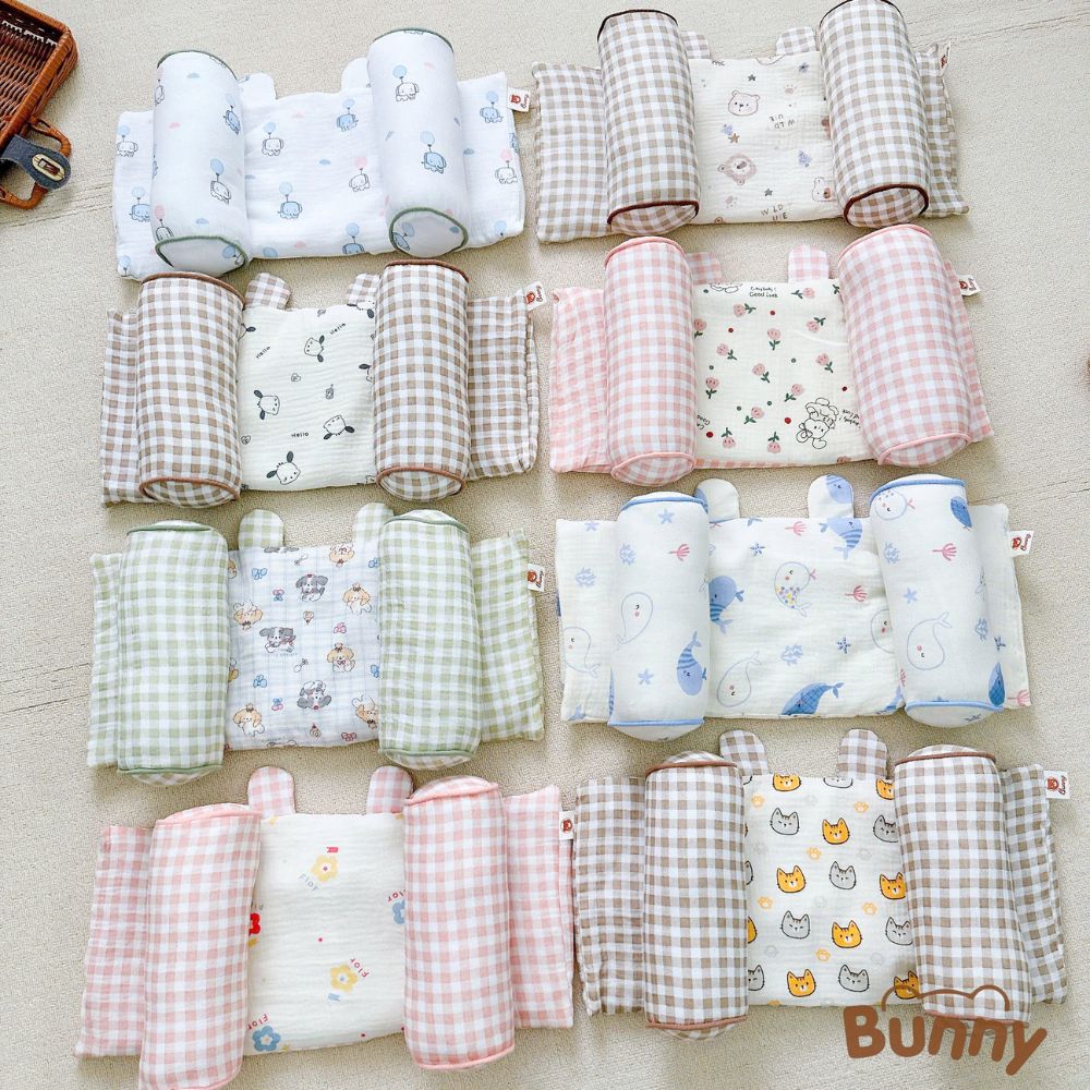 Gối chặn định hình đầu cho bé họa tiết Bunny