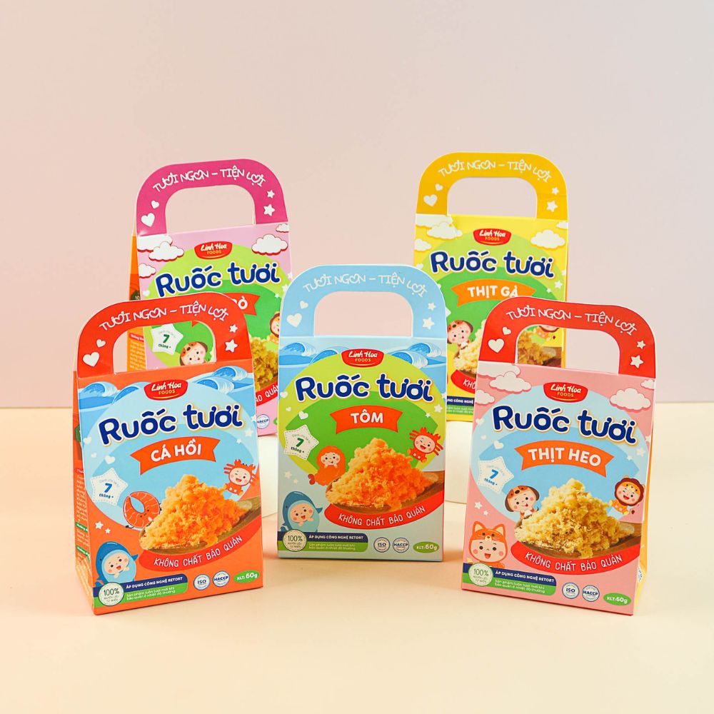 Ruốc tươi Linh Hoa Food cho bé 7M+ (60g)