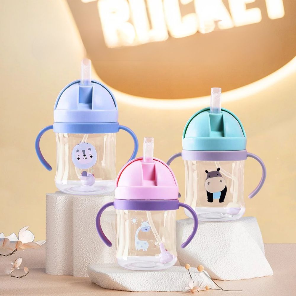 Bình nước nắp bật tròn hình thú cho bé