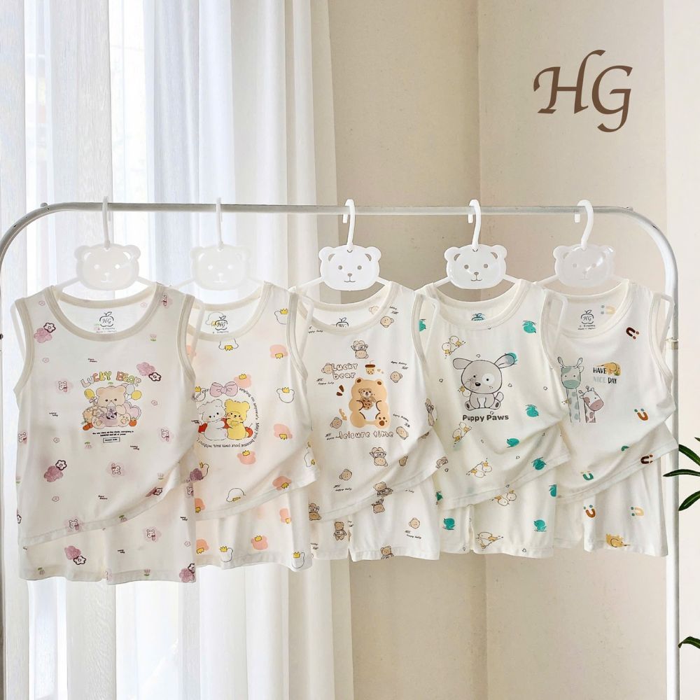 Bộ 3 lỗ thun lạnh HG Kids họa tiết cho bé