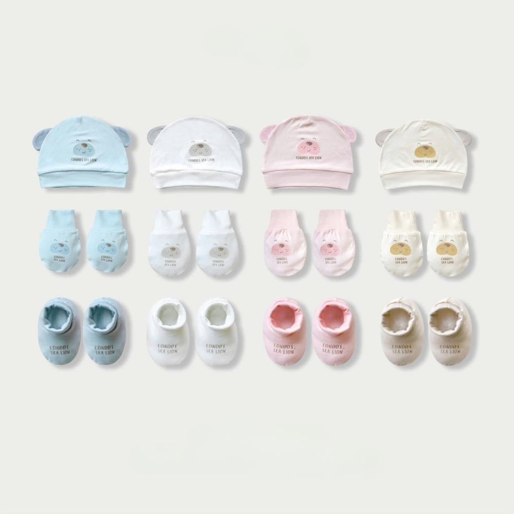 Set nón kèm BTBC Conoo Sea Lion cho bé
