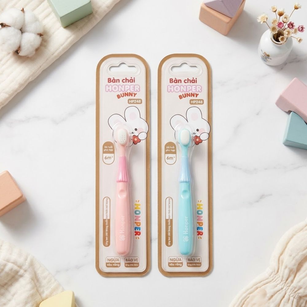 Bàn chải Honper Bunny HP248 cho bé 6M+