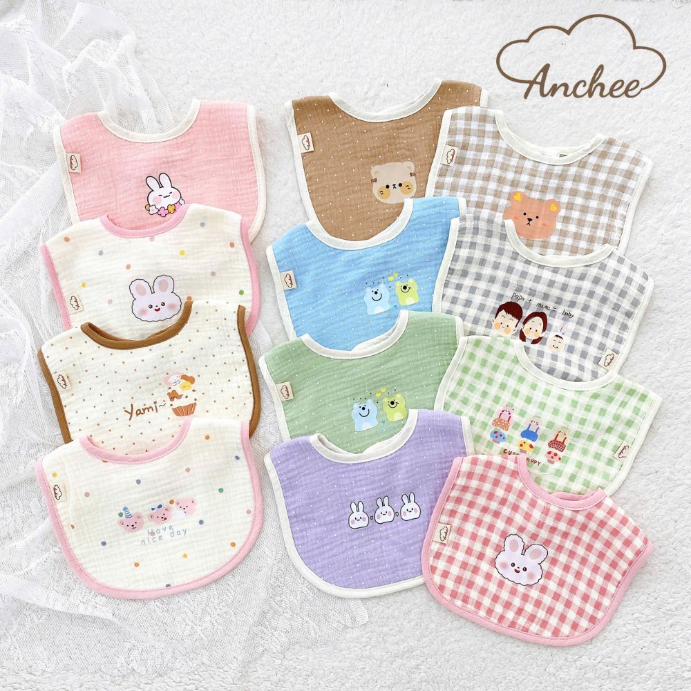 Yếm xô vuông Anchee họa tiết Hàn