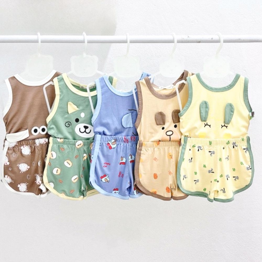 Bộ 3 lỗ thun lạnh Mimonri hình động vật