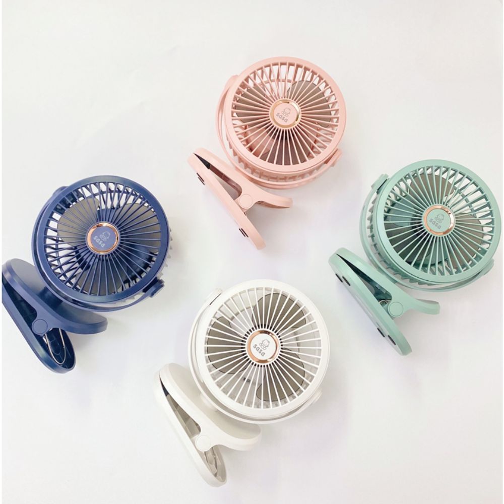 Quạt kẹp tích điện xoay 360 độ Sasa 10000mAh