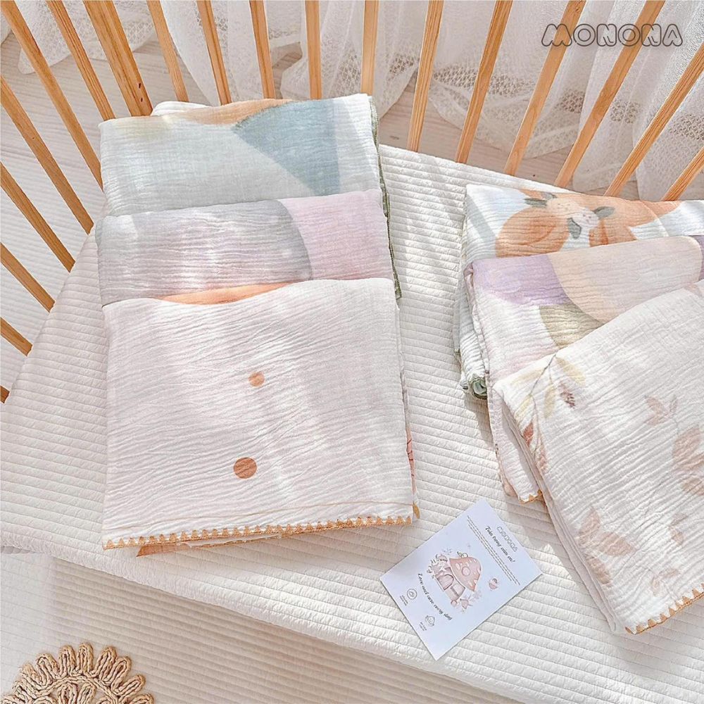 Chăn muslin hạt đậu Monona cho bé