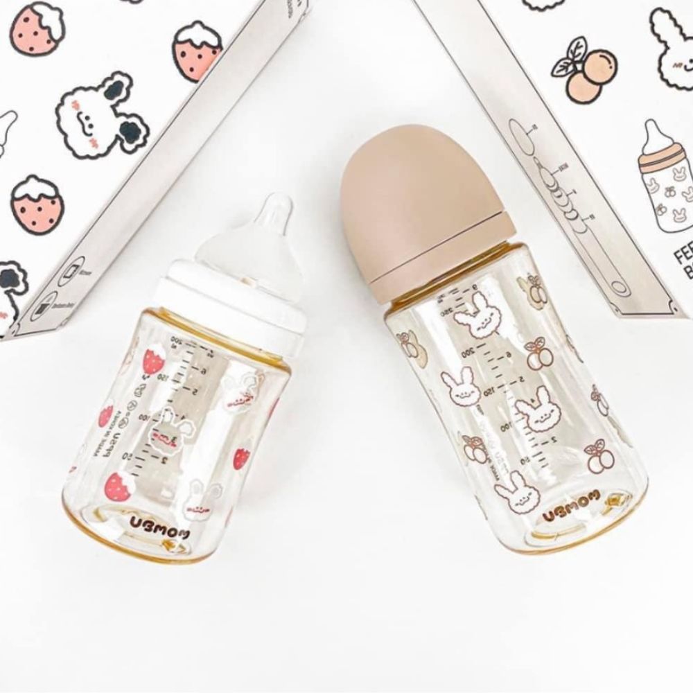 Bình sữa UBmom họa tiết nội địa Hàn