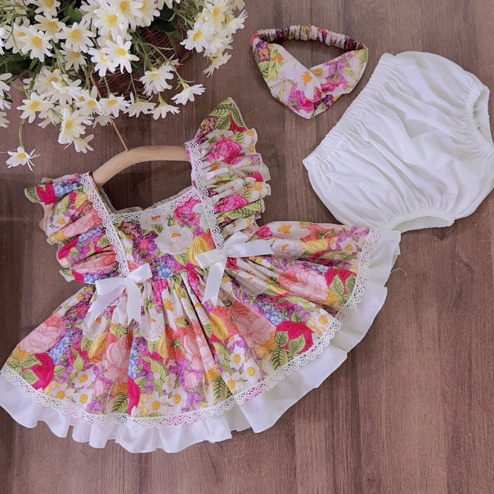 Hoa Của Cô Gái Váy Đầm Cho Đám Cưới Junior Phù Dâu Vintage Trẻ Em Tối Sinh  Nhật Công Chúa Váy Lolita Rước Lễ Lần Đầu / Đám cưới dress