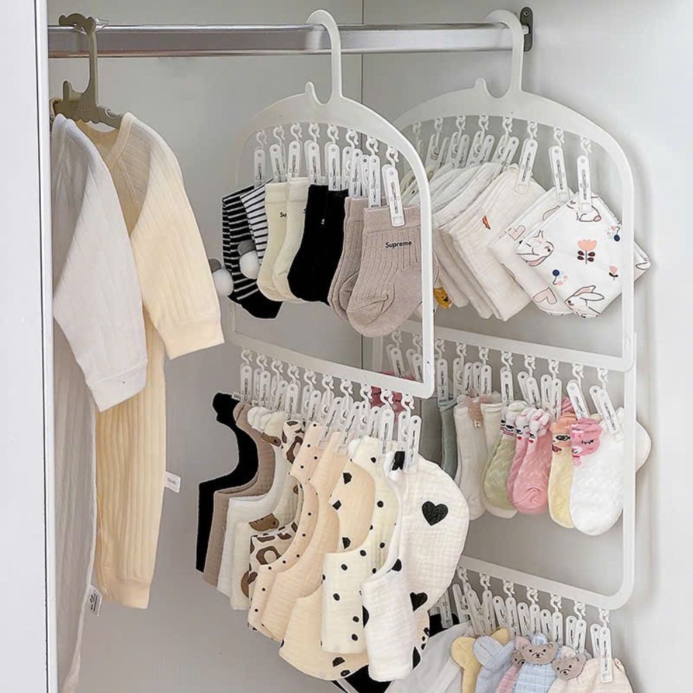 Móc kẹp treo quần áo tiết kiệm không gian