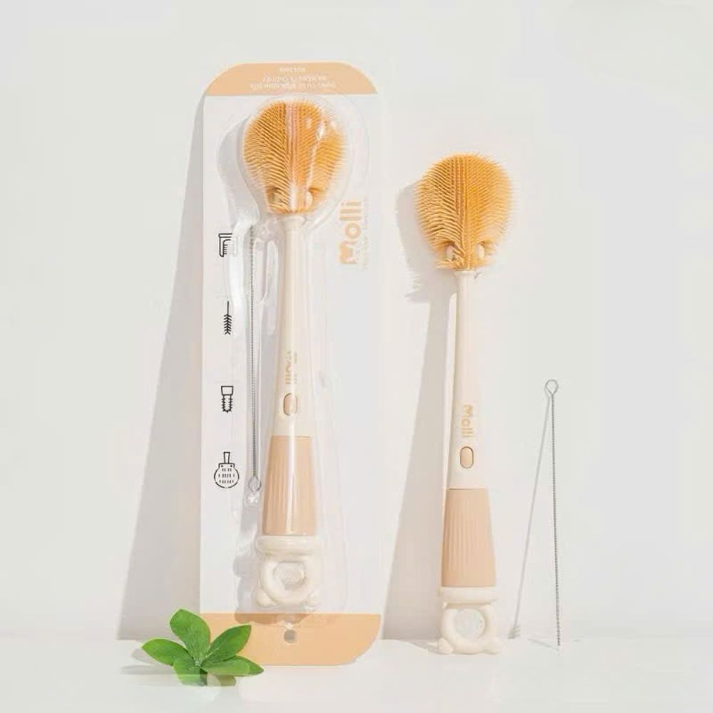 Bộ cọ rửa bình sữa 4 chi tiết Molli