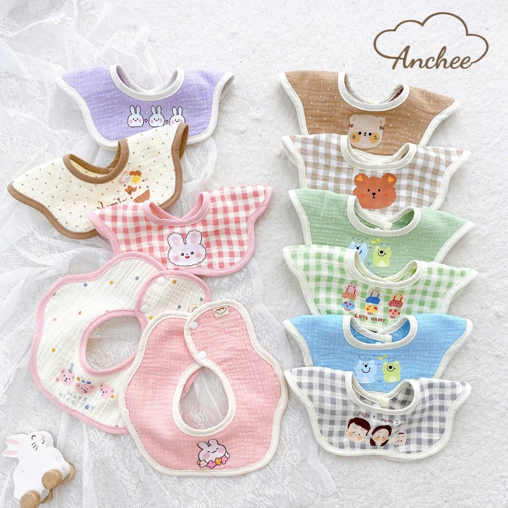 Yếm hoa xô Anchee họa tiết Hàn