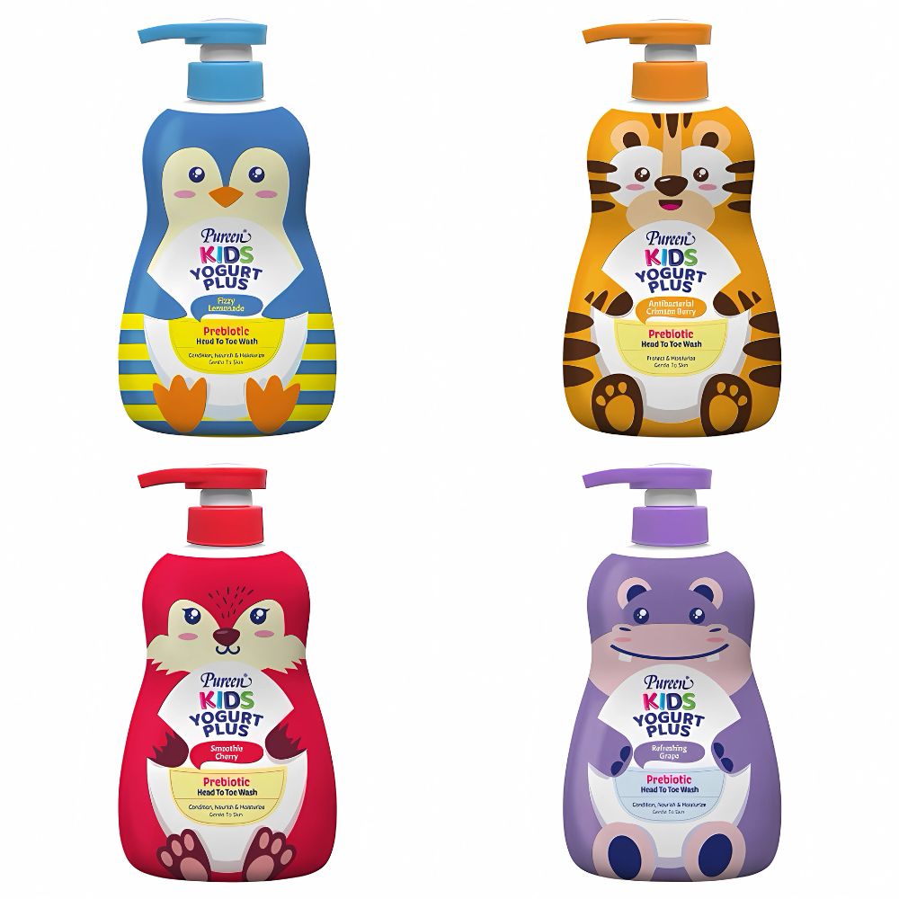 Sữa tắm gội Pureen Kid Yogurt Plus cho bé 2Y+