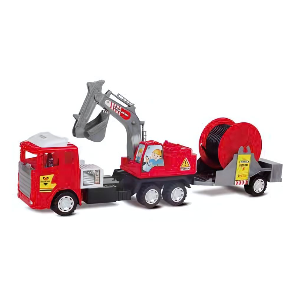 Hộp đồ chơi mo hình xe cảnh sát và cứu hỏa cứu hộ lớn