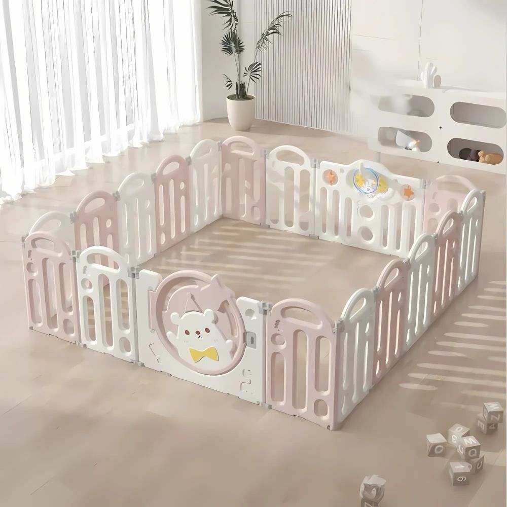 Quây cũi nhựa Finley gấp gọn Gấu Boo