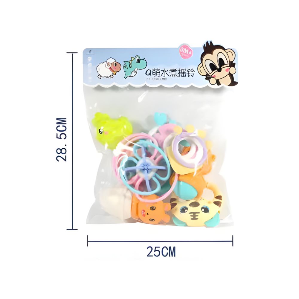 Bộ xúc xắc gặm nướu túi chú khỉ 10 chi tiết