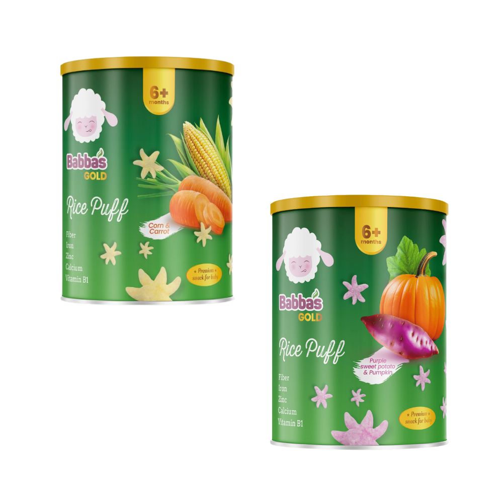 Bánh gạo Babba's Gold cho bé 6M+ (35g)