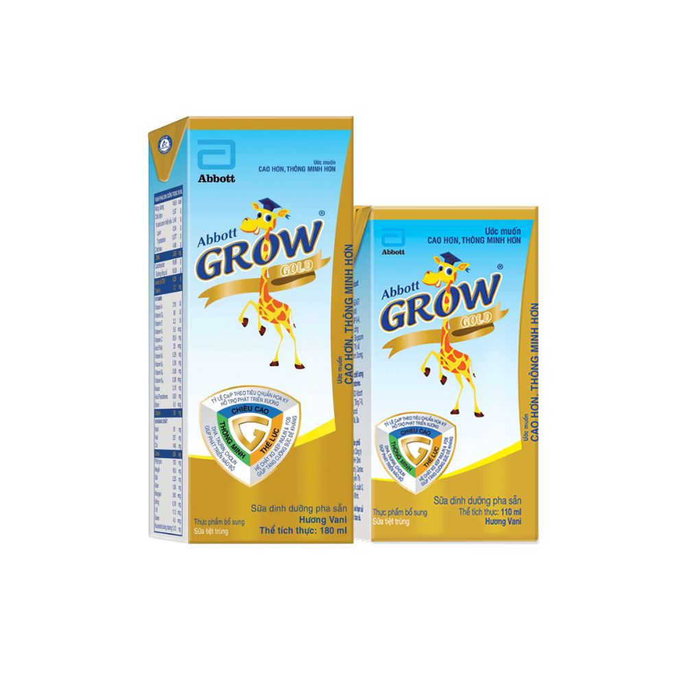 Sữa nước Abbott Grow Gold hương vani cho bé 1Y+