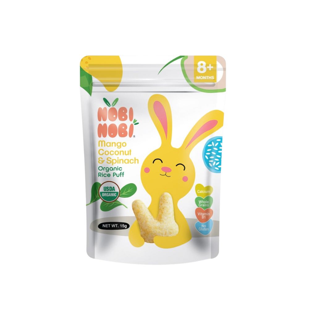 Bánh gạo hữu cơ Nobi Nobi cho bé 8M+ (15g)