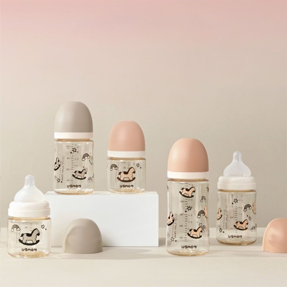 Bình sữa PPSU Ubmom họa tiết Ngựa cho bé