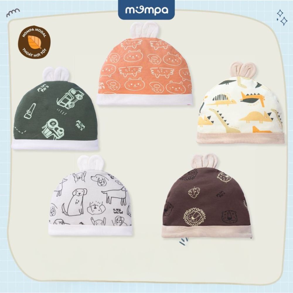 Mũ nón sơ sinh Mompa cho bé