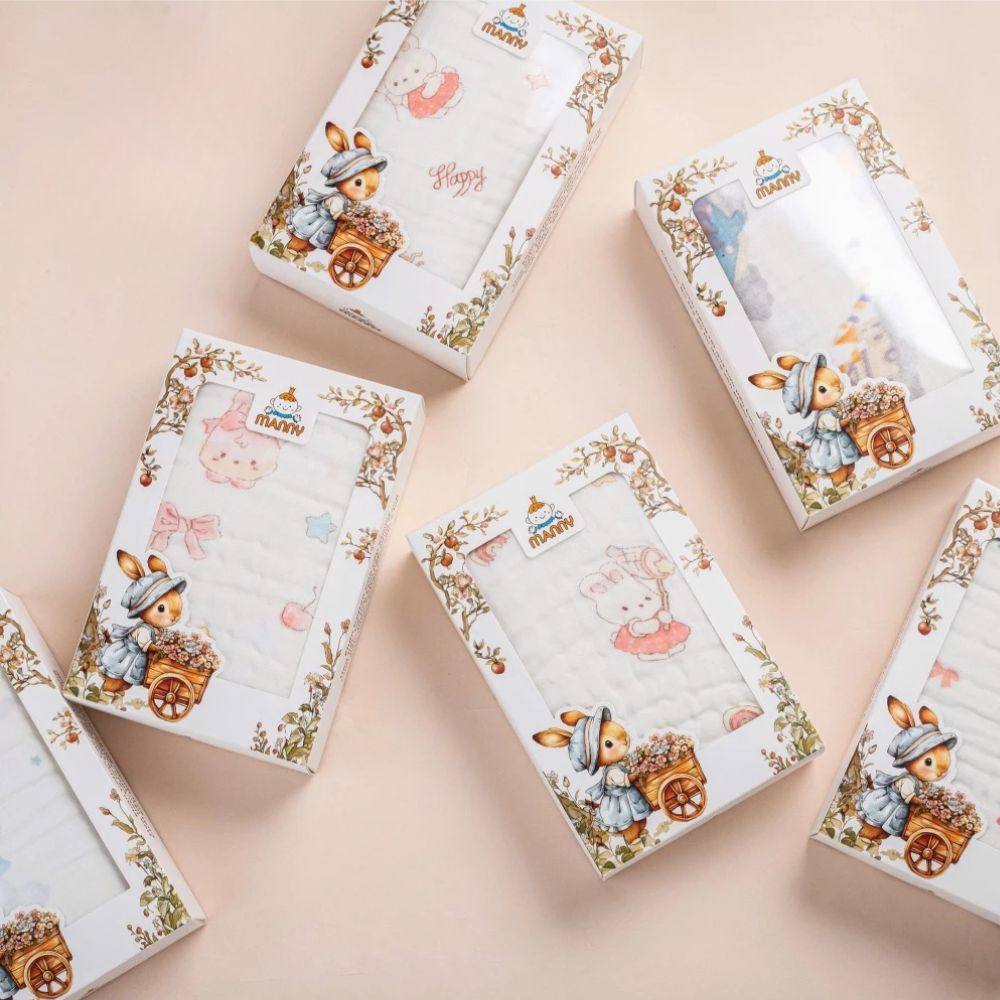 Khăn tắm 6 Lớp Manny họa tiết cổ tích 90x90cm