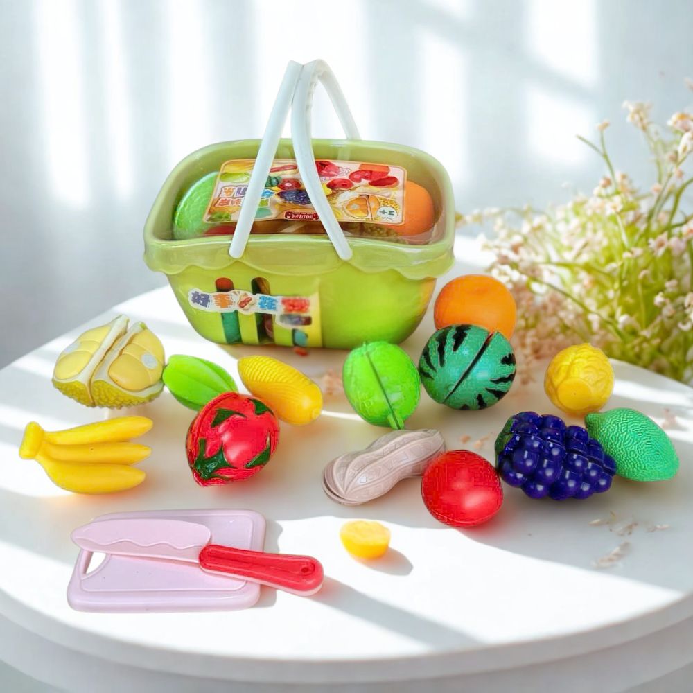 Rổ đồ chơi cắt hoa quả cho bé