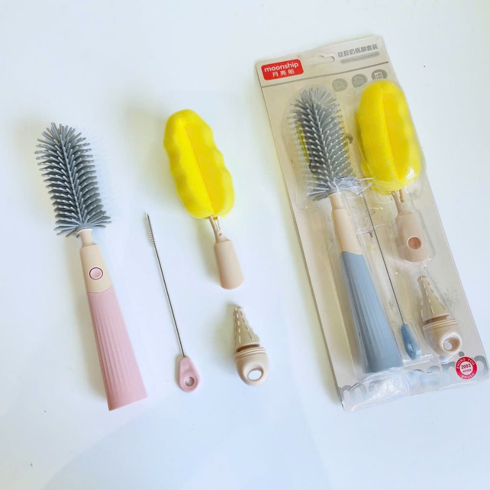 Set cọ rửa bình sữa Moonship 4 chi tiết - 359