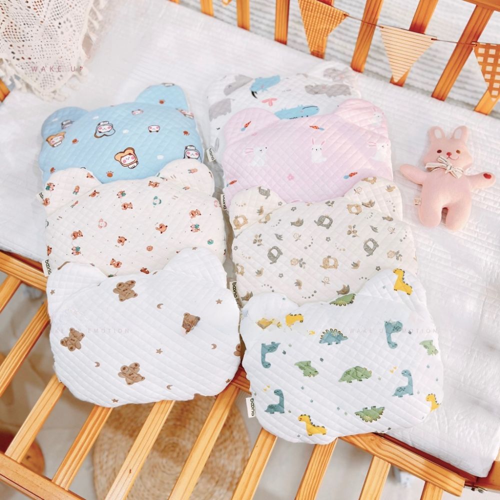 Gối tai gấu Boona trần bông hạt đậu