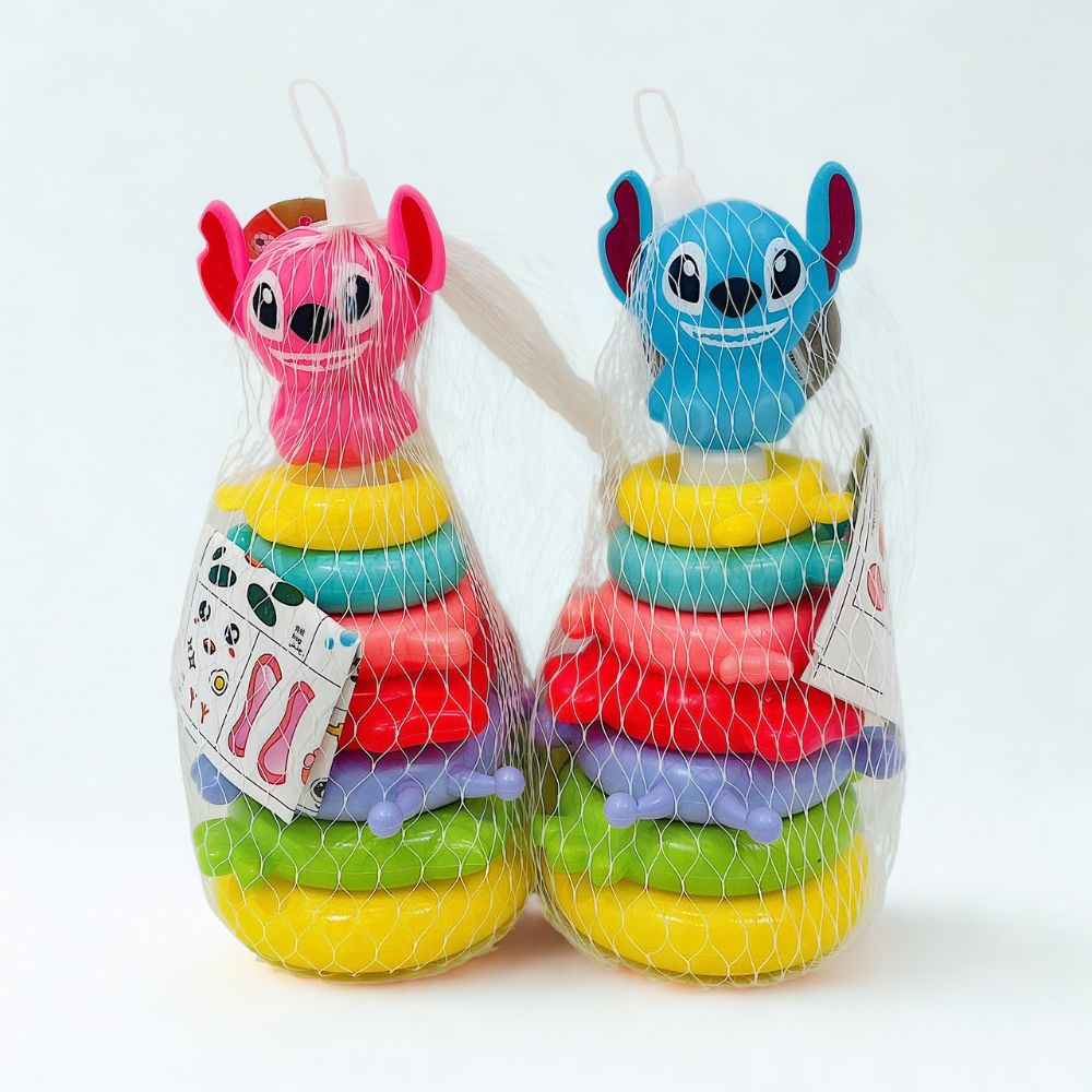 Đồ chơi ném vòng tháp hình Stitch cho bé
