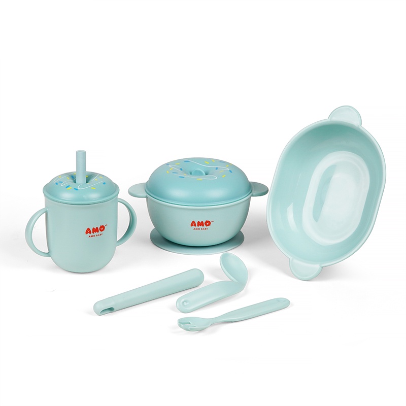 Bộ ăn dặm 6 chi tiết AmoBaby AM586