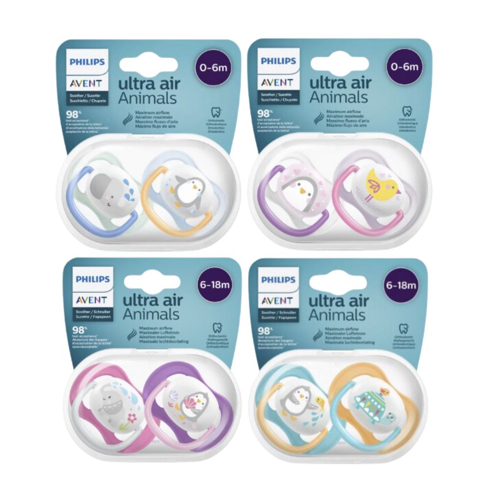 Ti giả Avent Ultra air Animals vĩ đôi