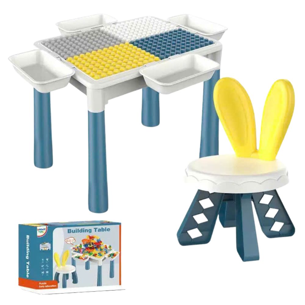 Bộ đồ chơi bàn ghế lego Building Table 110pcs cho bé