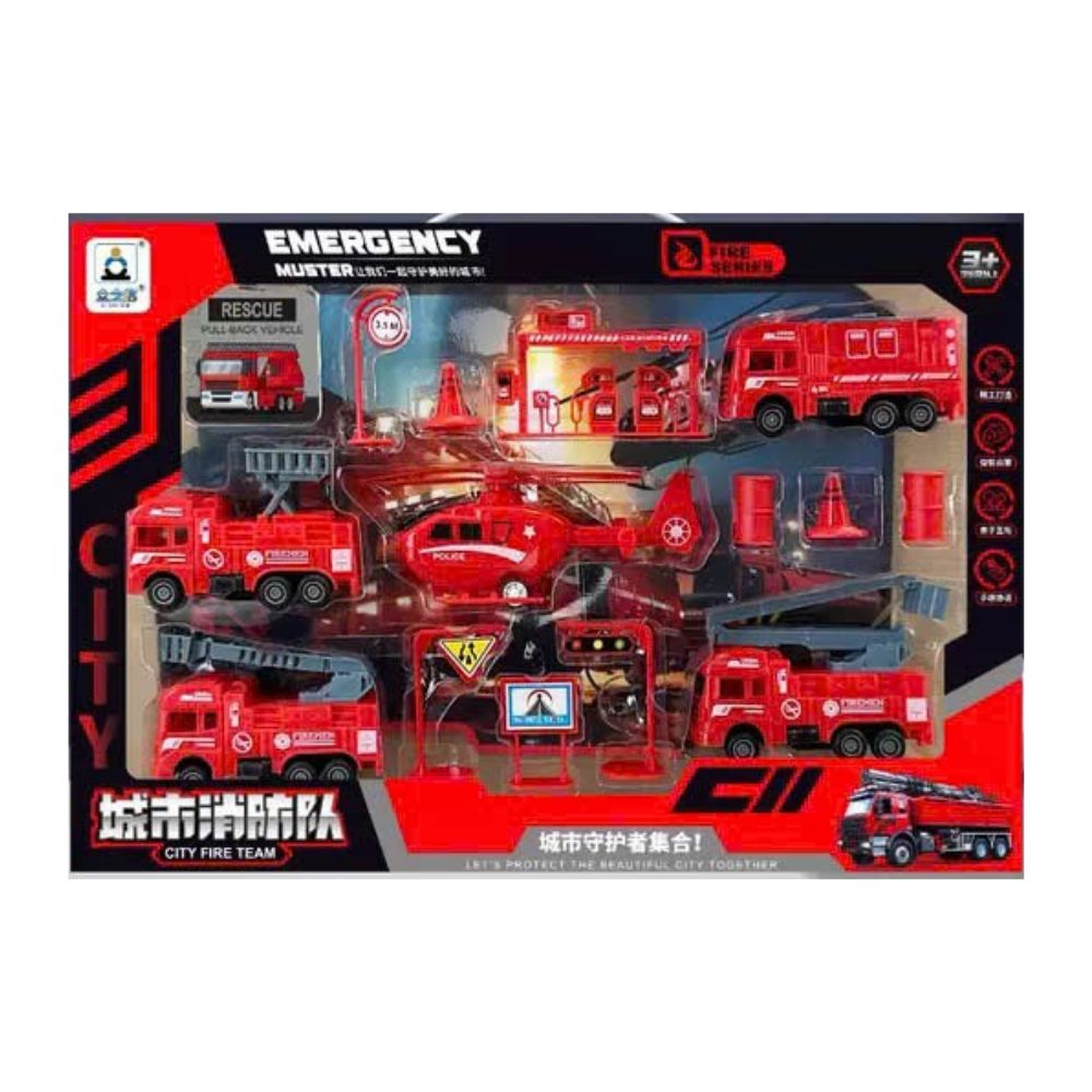 Hộp bộ xe công trình trực thăng cứu hộ thành phố