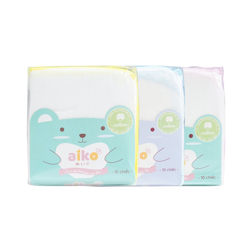 Set 10 khăn sữa Nhật Aiko