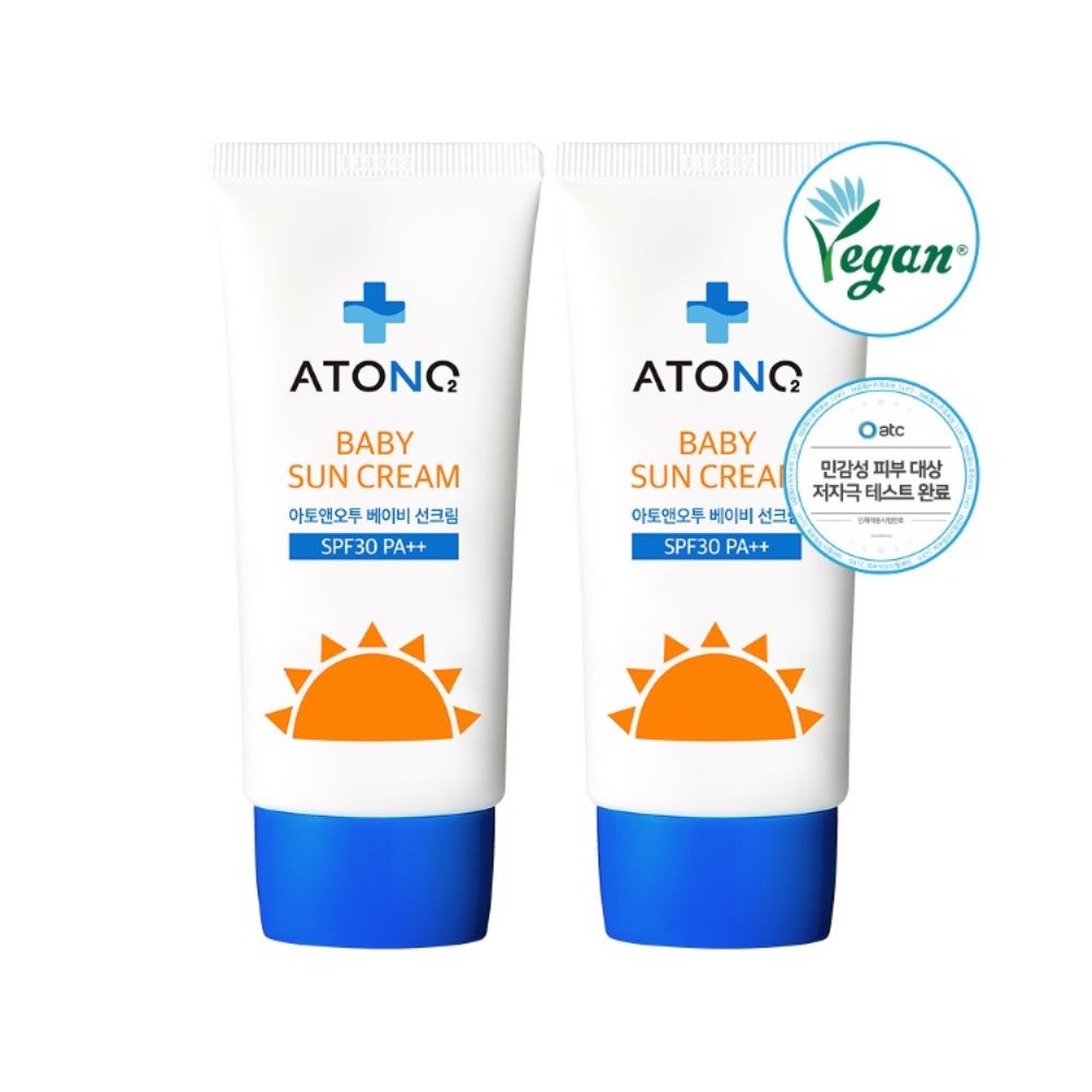 Kem chống nắng thuần chay Atono2 SPF30 PA+++ Cho Bé 6M+ (50 gram)