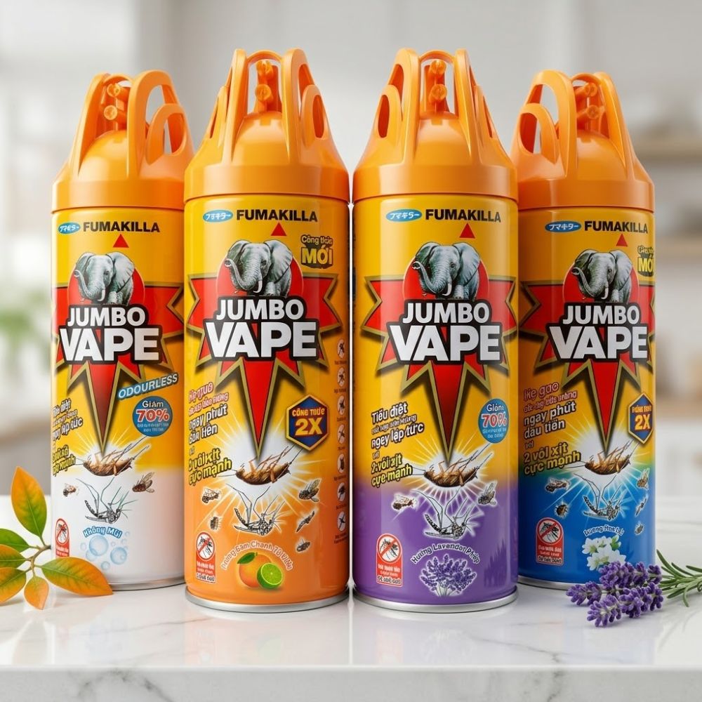 Bình xịt muỗi, côn trùng Jumbo Vape 300ml