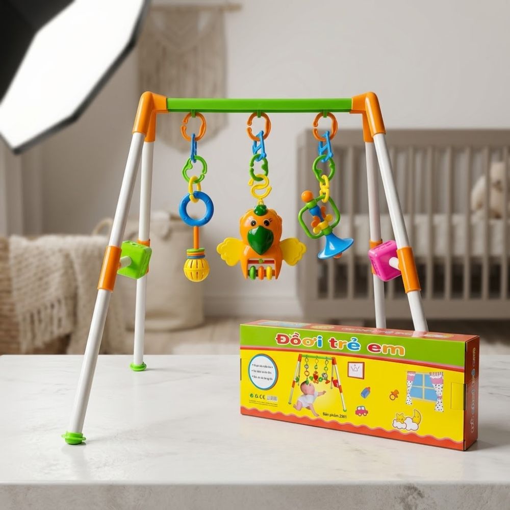 Kệ chữ A hình con Vẹt cho bé