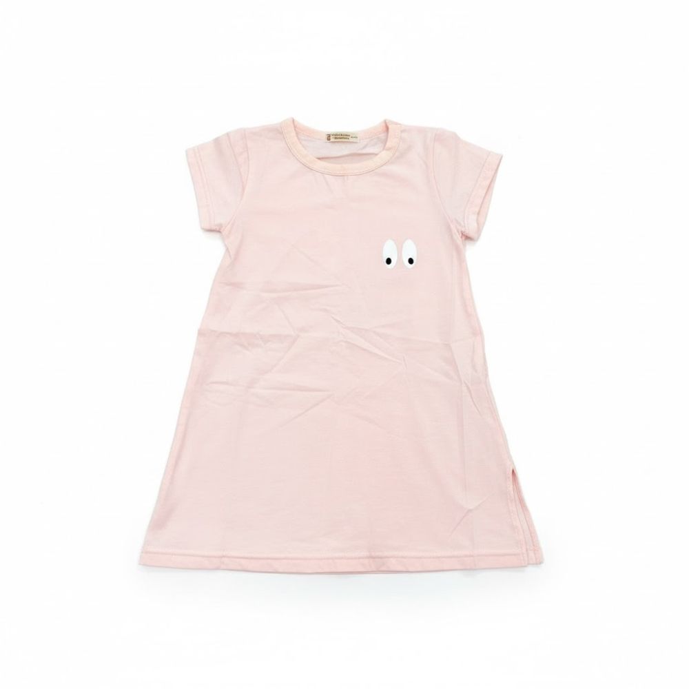 Đầm váy hồng hình con mắt xuất dư cho bé